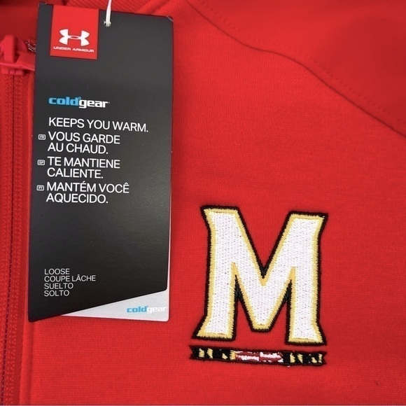 Under Armour Men's Maryland Terrapins Full Zip Knit Warm-Up Jacket - Picture 8 of 11